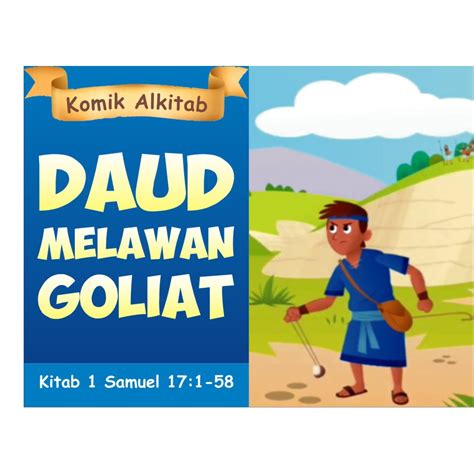 Daud Melawan Goliat Buku Komik Cerita Alkitab Anak Shopee Indonesia