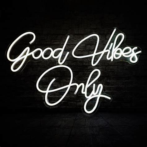 Good Vibes Only Neon Sign Custom Wedding Led Sign Letter Neon Sign