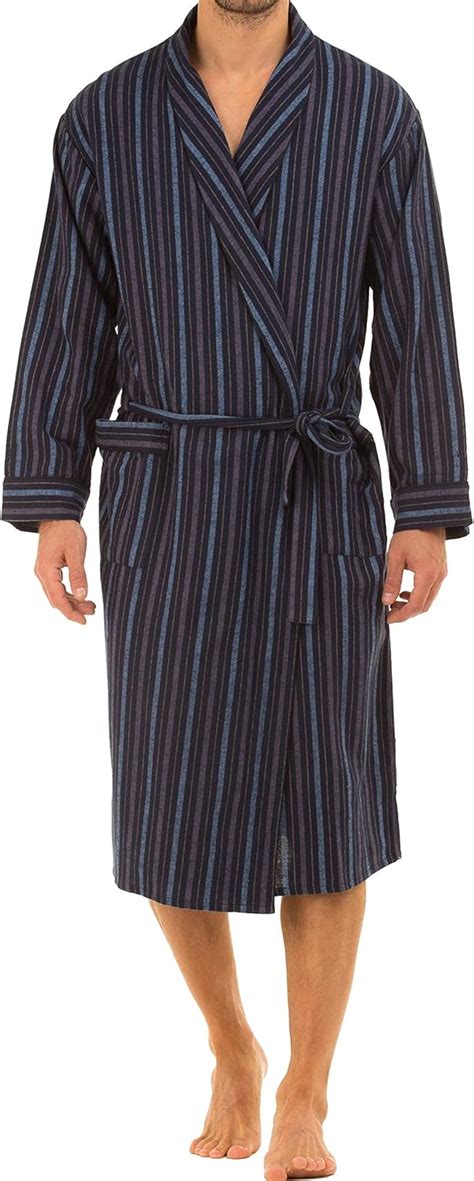 Saneshoppe Mens 100 Brushed Cotton Dressing Gowns Lighweight Flannel