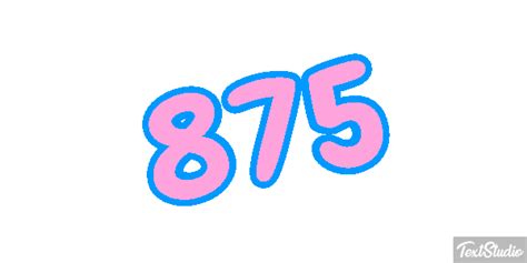 875 Number Animated  Logo Designs