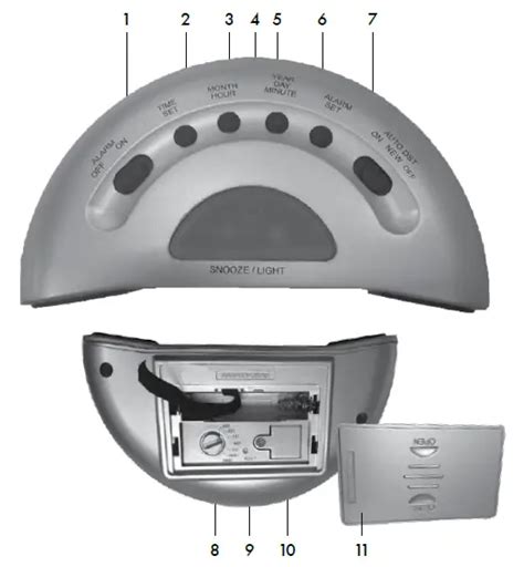 Accurite Set Forget Alarm Clock Instruction Manual