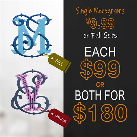 Monogram Fonts & Designs - Monogram Embroidery