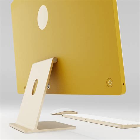 iMac Yellow color 3D model | CGTrader