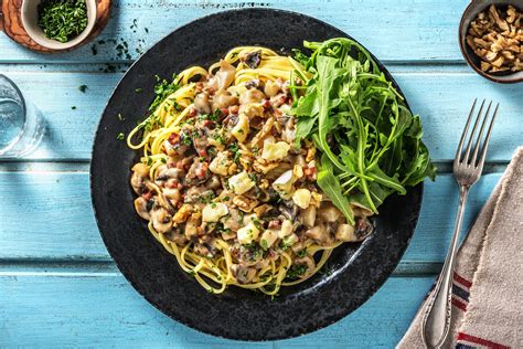 P Tes Sauce Au Bleu Et Aux Champignons Recette Hellofresh