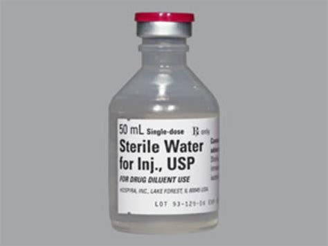 Rx Item Water Sterile 25x50 Ml Ftv By Pfizer Pharma Usa Inj