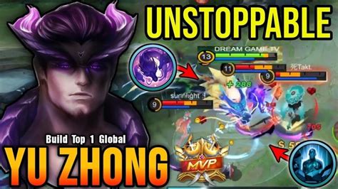 YU ZHONG BEST BUILD 2024 BUILD TOP 1 GLOBAL YU ZHONG GAMEPLAY