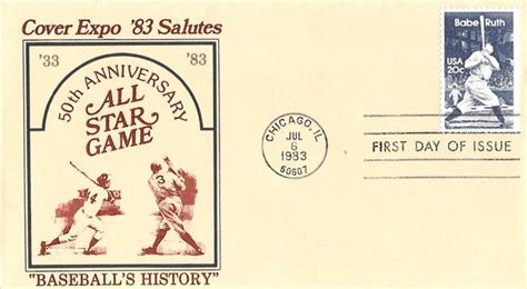 Fdc C Babe Ruth Cover Expo D United States