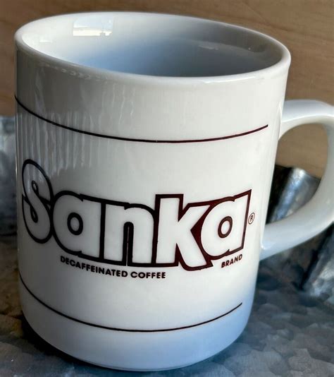 Sanka Brand Decaffeinated Coffee Advertising Coffee Tea Mug Cup England