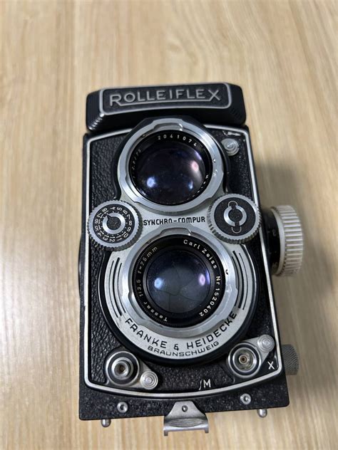 【傷や汚れあり】rolleiflex ローライフレックス Synchro Compur Franke＆heidecke 二眼レフの落札情報詳細