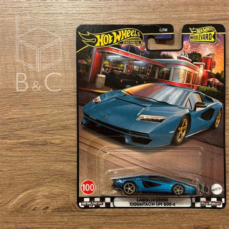 Hotwheels HW Hot Wheels Premium Lamborghini Countach LPI 800 4 Hot Wheels Boulevard Shopee