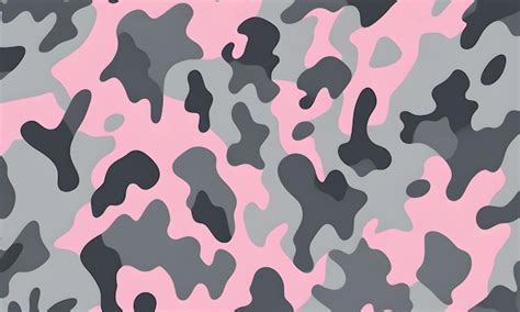 Premium Photo Pink Gray Camouflage Pattern Military Colors Vector