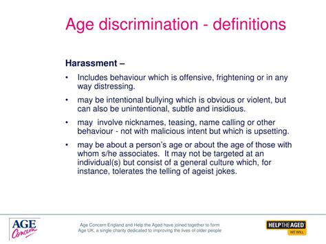 PPT - Age Discrimination & Age Equality PowerPoint Presentation - ID ... 