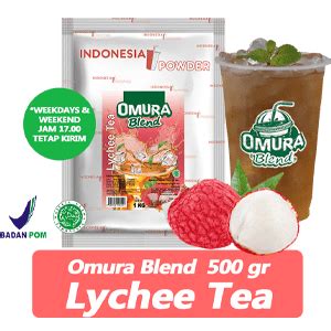 Bubuk Minuman Lychee Tea 500 Gr Omura