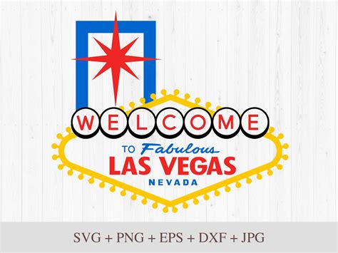 Las Vegas Sign Blank Clipart Cutting Files Svg Png  Dxf Etsy