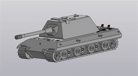 3д модель танка Е-100 - Чертежи, 3D Модели, Проекты, Бронетехника и ...