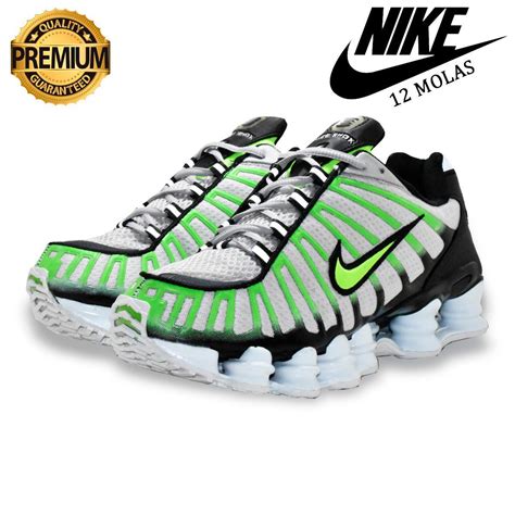 Tênis Nike Shox 12 Molas Premium Refletivo 30 Shoes