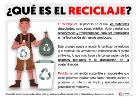 Qué es el Reciclaje Definición de Reciclaje