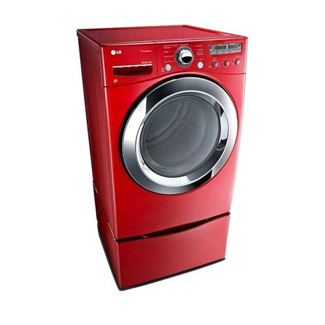 LG PAIR SPECIAL WILD CHERRY RED Ultra Large Capacity Steam Laundry