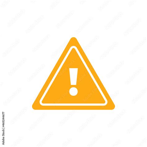 yellow triangle warning sign Stock Vector | Adobe Stock