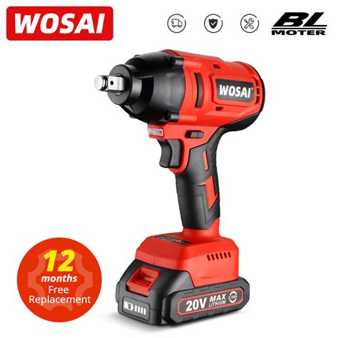 Wosai V Brushless Rechargeable Electric Impact Wrench