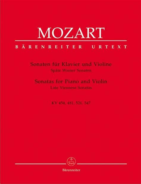 Sonaten Fur Klavier Und Violine Sonatas Para Violino E Piano Spate