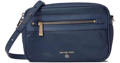 Michael Kors Large Nylon Gabardine Crossbody Bag In Blue Lyst