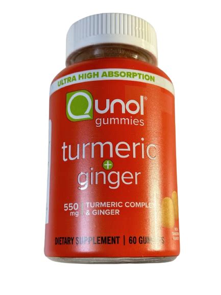 Qunol Turmeric And Ginger Gummies Gummy With 500mg Turmeric 50mg Ginger Join For Sale Online Ebay