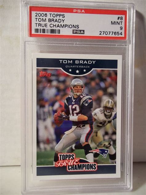 Topps True Champions Tom Brady Psa Mint Football Card Nfl