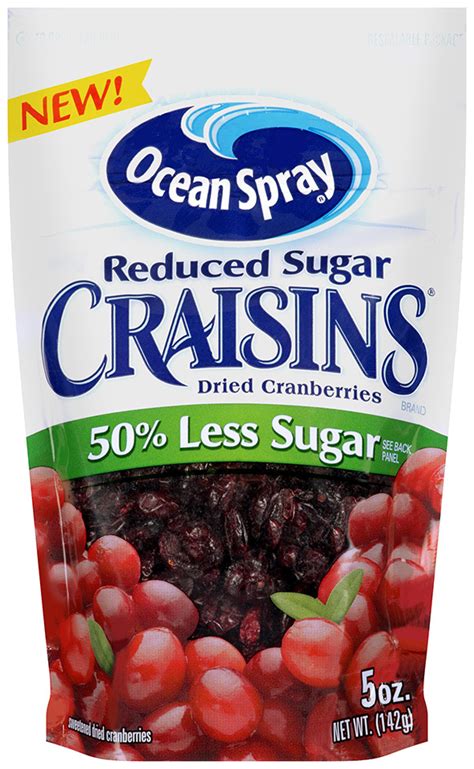 Fruit Perfected Ocean Spray Launches Reduced Sugar Craisins® Dried