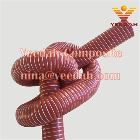 ID63mm Singly Layer 1 Ply Silicon Coated Fiberglass Tubing Heat