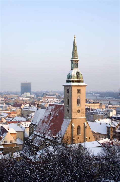 Bratislava - Cathedral in Winter Stock Photo - Image of detail, frost ...