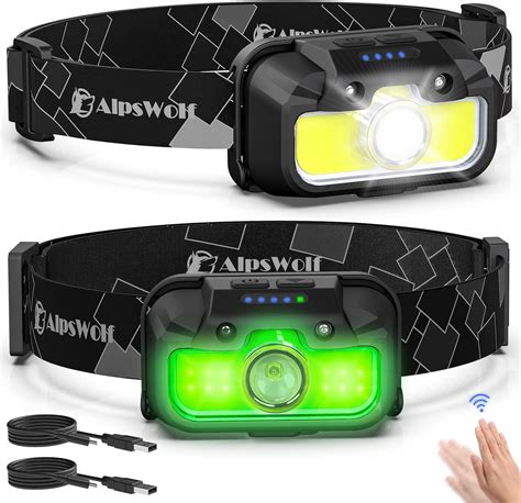 AlpsWolf LED Headlamp Rechargeable Adjustable Headband 7 Lighting