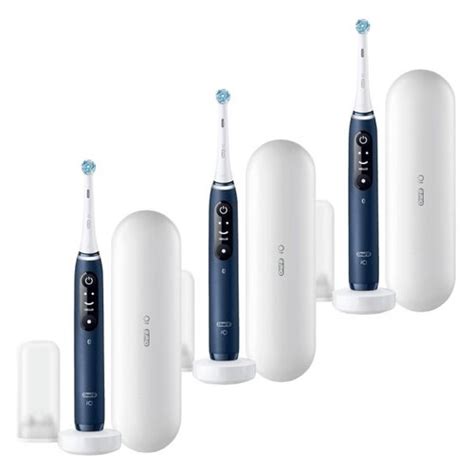 ORAL B IO 7 Sapphire Blue 3 Sztuki Szczoteczka Magnetyczna Niskie