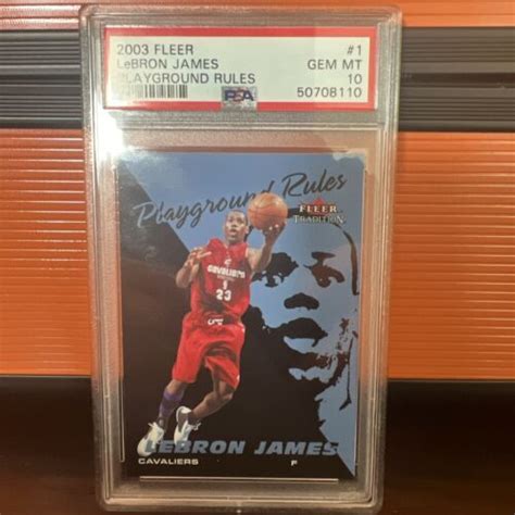 Fleer Playground Rules Lebron James Psa Future Hof Goat Ebay