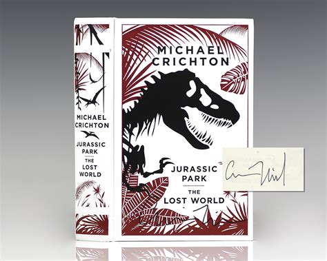 Jurassic Park And The Lost World By Crichton Michael 1995 Signed