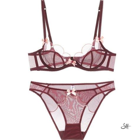 Transparent Petal Shape Sexy Lingerie Set Sleek Heart