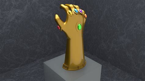 Infinity Gauntlet D Model Rigged Cgtrader