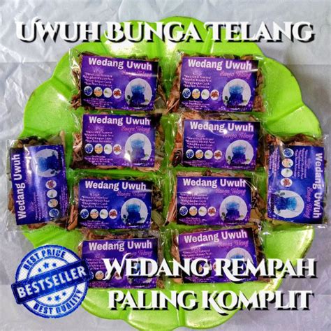 Jual Wedang UWUH BUNGA TELANG Rempah Paling Komplit JSR Khas Solo 1Bks