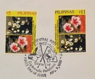 Philately Philippine First Day Covers Or Fdc Topical Stamp