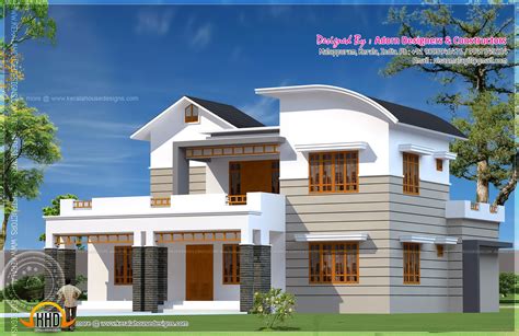 5 bedroom house exterior - Kerala home design and floor plans