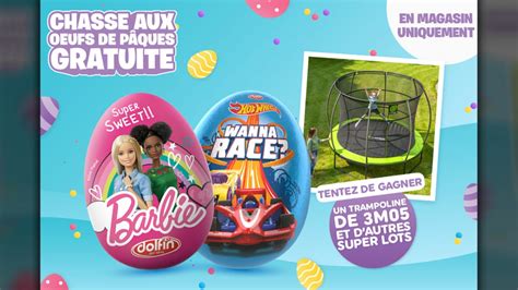 Chasse aux œufs Smyths Toys Chocolats Barbie et Hot Wheels gratuits