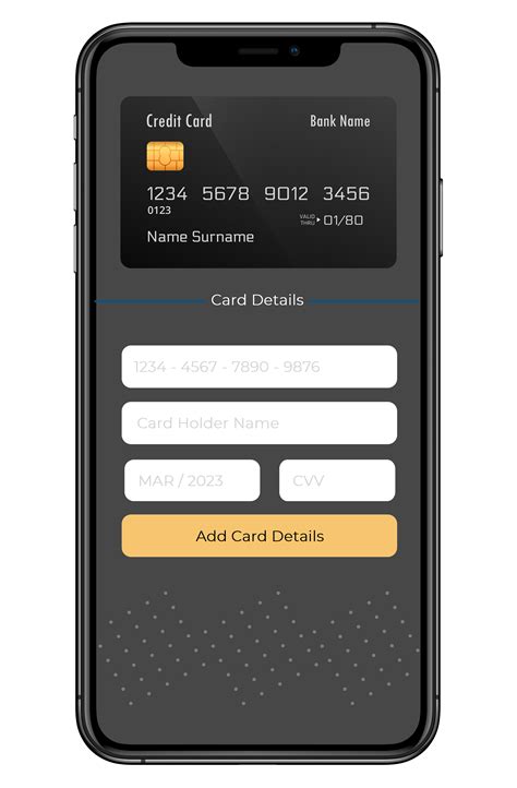 Credit Card Details UI Mobile App on Behance