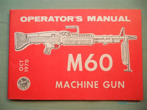 M60 Technical Manual 9 1005 224 10 For Sale At Gunsamerica