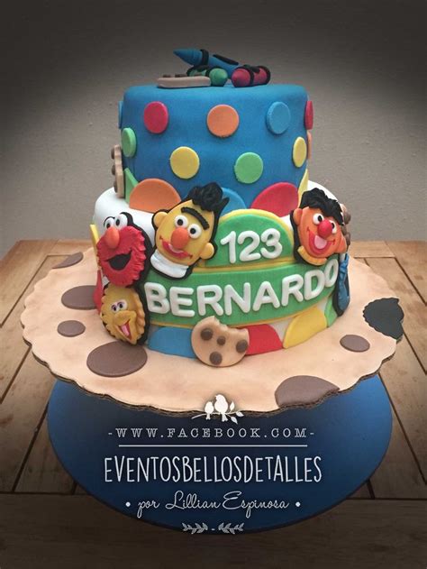 Facebook Eventosbellosdetalles Pastel De Plaza Sesamo