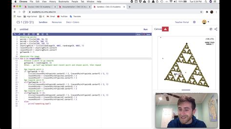 Implementing Our Own Sierpinski Triangle Generator Cmu Cs Academy 82