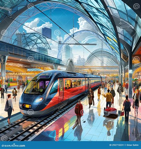 Crossroads of Commerce: a Busy Train Station at the Heart of a Bustling