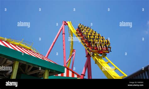 A Roller Coaster At Ocean Park Hong Kong Stock Photo Alamy