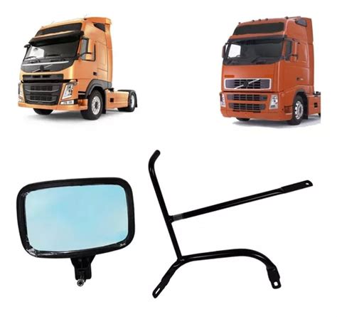 Espelho Retrovisor Teto Baixo Convexo Caminhão Volvo Fh Fm