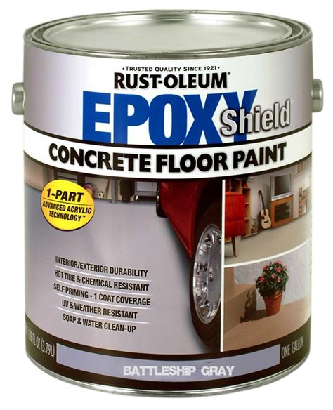 Buy The Rust Oleum 225380 Concrete Floor Paint Battleship Gray Satin