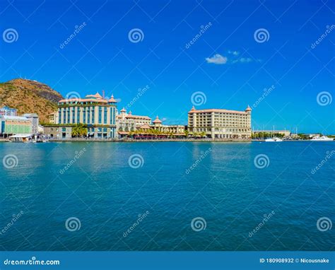 View Of The Caudan Waterfront In Port Louis Capital Of Mauritius Island